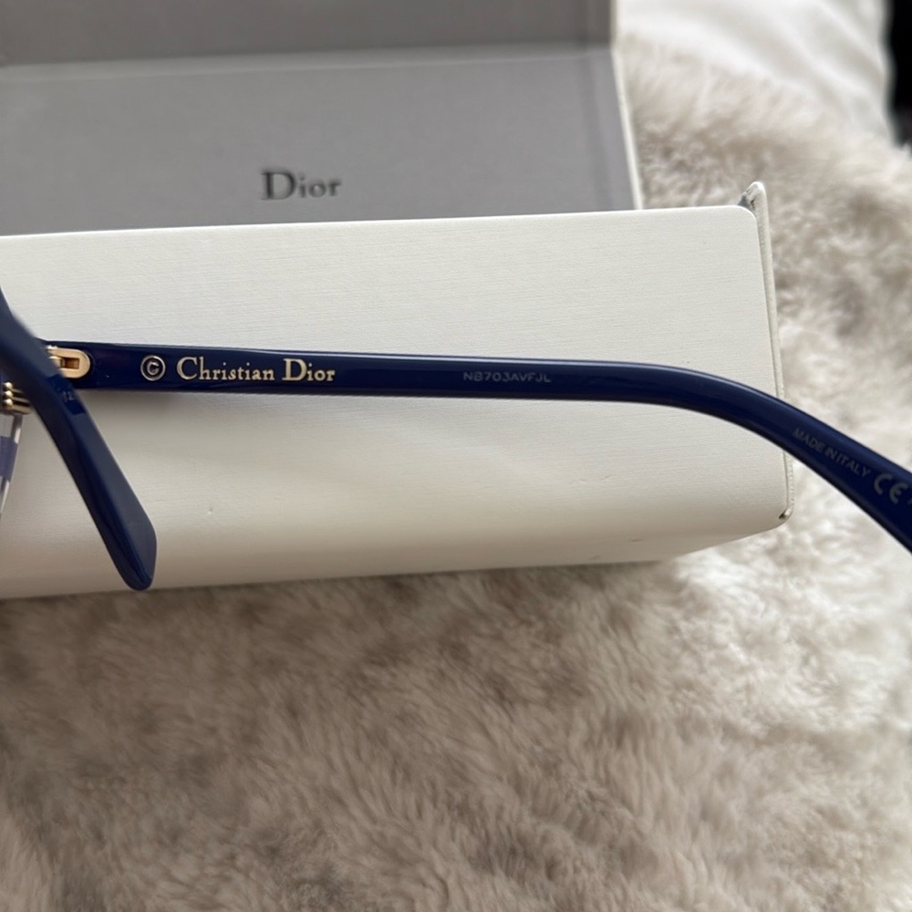 Authentic Dior Blue Gradient Sunglasses With Box,… - image 4
